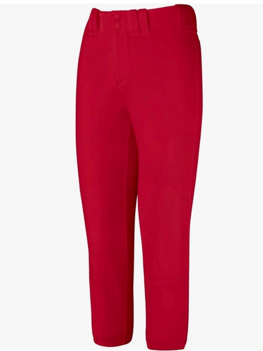 Mizuno Girls' Belted Fastpitch Softball Pant Red Size Large